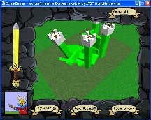 My castle takes its first hit in Castle Battles